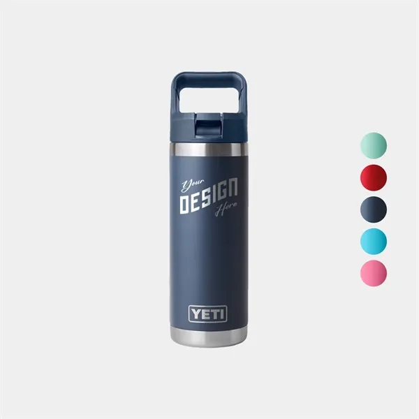 18 Oz YETI® Rambler Stainless Steel Insulated Water Bottle - 18 Oz YETI® Rambler Stainless Steel Insulated Water Bottle - Image 0 of 12