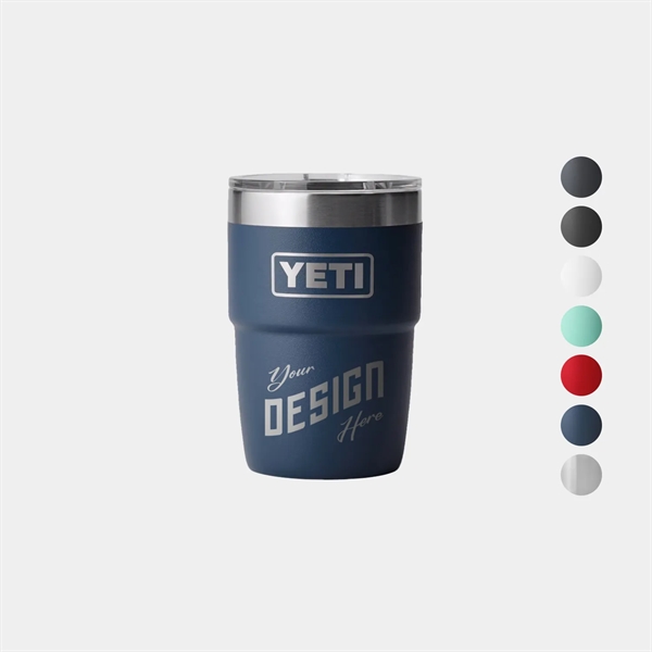 8 oz YETI® Rambler Stainless Steel Insulated Stackable Cup - 8 oz YETI® Rambler Stainless Steel Insulated Stackable Cup - Image 0 of 8