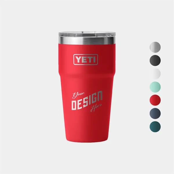 20 oz YETI® Rambler Stainless Steel Insulated Stackable Cup - 20 oz YETI® Rambler Stainless Steel Insulated Stackable Cup - Image 0 of 8