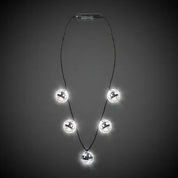 Disco Balls Light Up Necklace - Disco Balls Light Up Necklace - Image 1 of 3