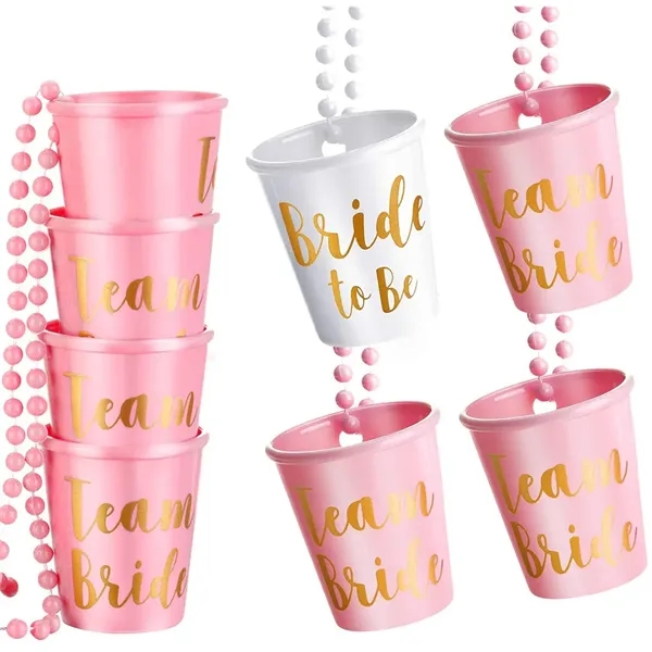 Team Bride Cup Necklace - Team Bride Cup Necklace - Image 5 of 6