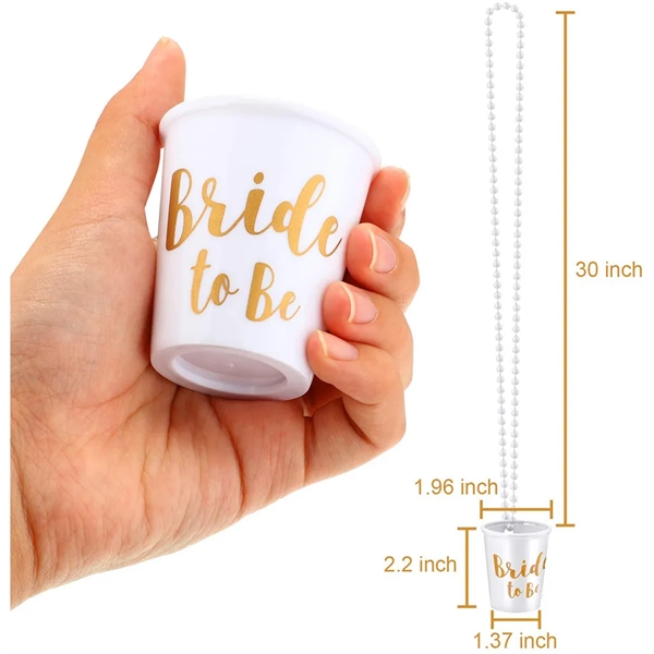 Team Bride Cup Necklace - Team Bride Cup Necklace - Image 6 of 6