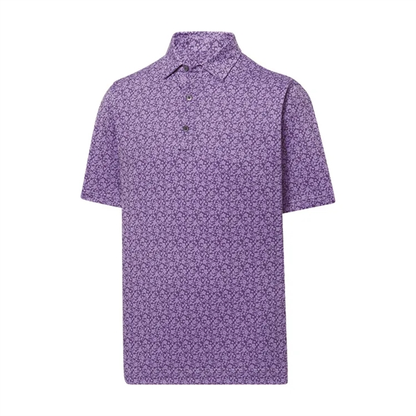 FootJoy Painted Floral Lisle - Self Collar Polo - FootJoy Painted Floral Lisle - Self Collar Polo - Image 1 of 7
