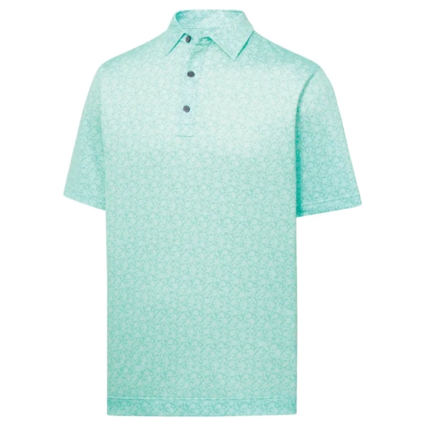 FootJoy Painted Floral Lisle - Self Collar Polo - FootJoy Painted Floral Lisle - Self Collar Polo - Image 3 of 7