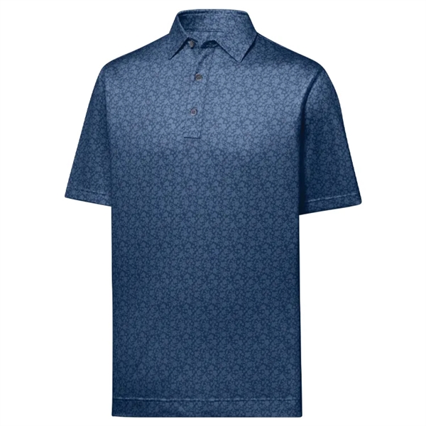 FootJoy Painted Floral Lisle - Self Collar Polo - FootJoy Painted Floral Lisle - Self Collar Polo - Image 6 of 7
