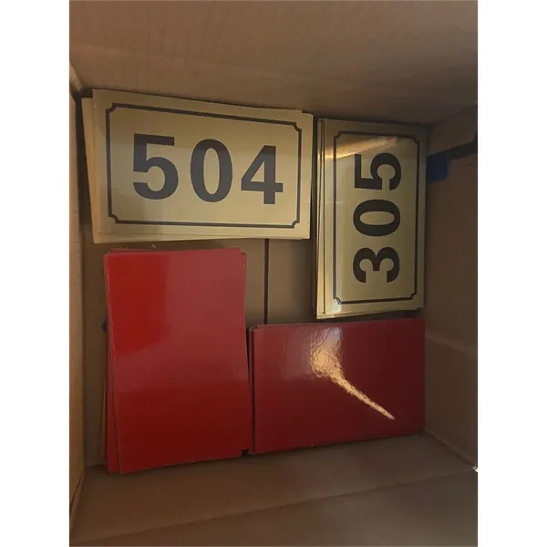 Brushed Brass Metal Wall Office Name Plate - Brushed Brass Metal Wall Office Name Plate - Image 2 of 2