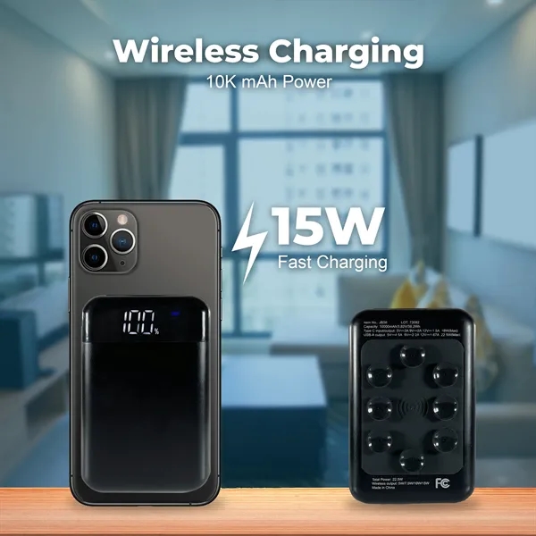 10K mAh Suction Cup Power Bank - 10K mAh Suction Cup Power Bank - Image 6 of 7