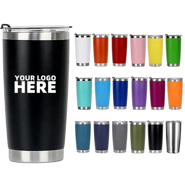 20oz Double Wall Insulated Travel Mug - 20oz Double Wall Insulated Travel Mug - Image 0 of 15
