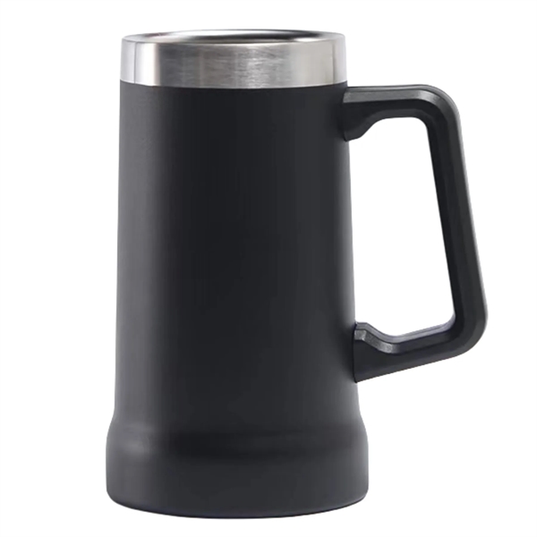 24 oz Stainless Steel Beer Mug - 24 oz Stainless Steel Beer Mug - Image 1 of 9