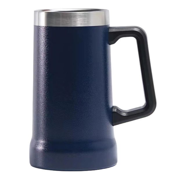 24 oz Stainless Steel Beer Mug - 24 oz Stainless Steel Beer Mug - Image 6 of 9