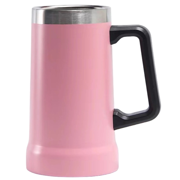 24 oz Stainless Steel Beer Mug - 24 oz Stainless Steel Beer Mug - Image 7 of 9