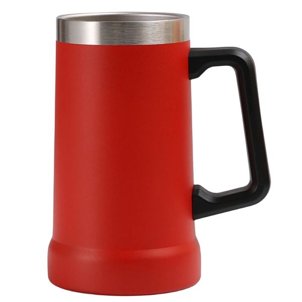 24 oz Stainless Steel Beer Mug - 24 oz Stainless Steel Beer Mug - Image 8 of 9
