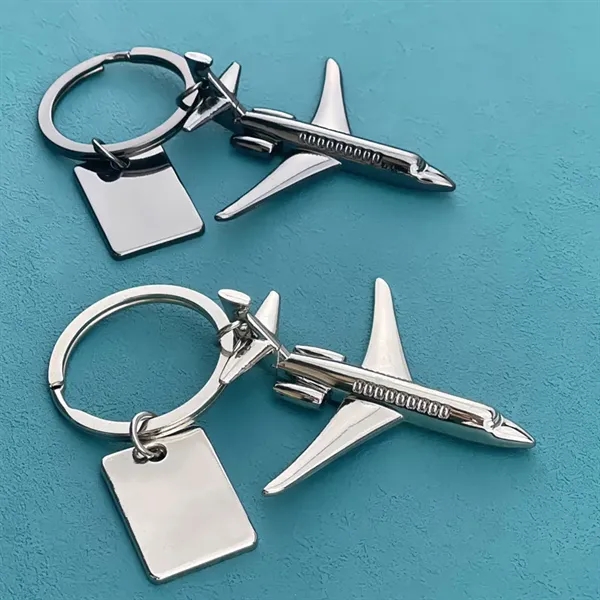 Airplane Tag Keychain - Airplane Tag Keychain - Image 0 of 2