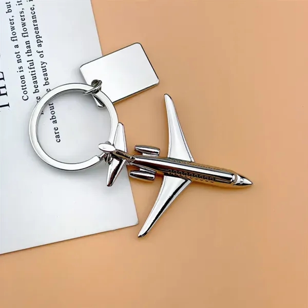 Airplane Tag Keychain - Airplane Tag Keychain - Image 1 of 2