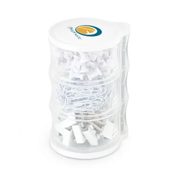 Tower of clips and push pins - Tower of clips and push pins - Image 0 of 0