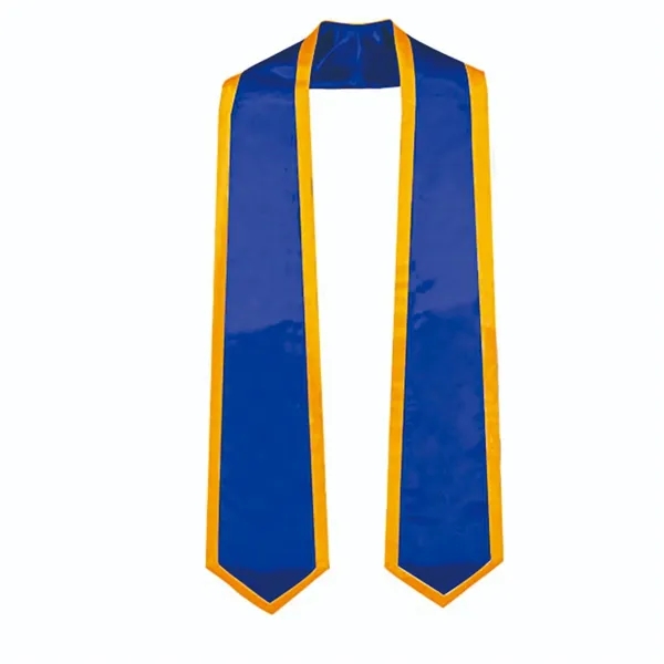 Unisex Adult Graduation Stole With Trim - Unisex Adult Graduation Stole With Trim - Image 2 of 2