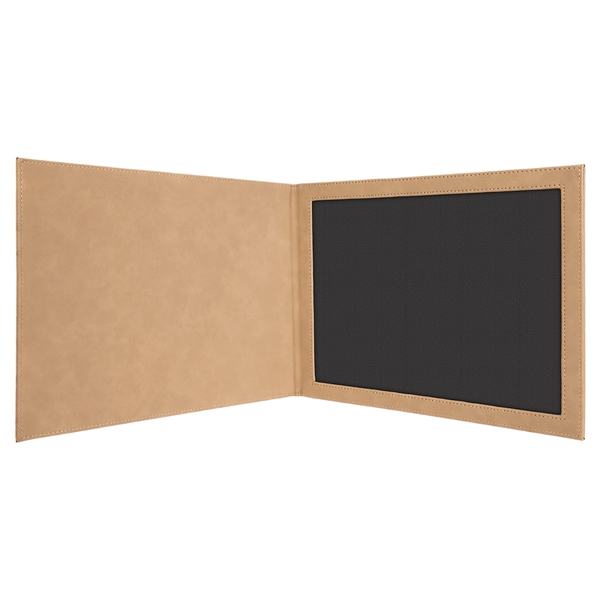 Light Brown Leatherette Certificate Holder - Light Brown Leatherette Certificate Holder - Image 3 of 3