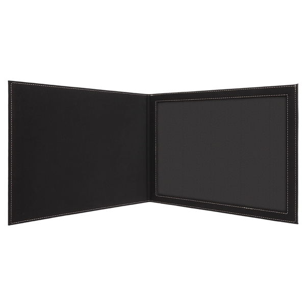 Black/Gold Leatherette Certificate Holder - Black/Gold Leatherette Certificate Holder - Image 3 of 3