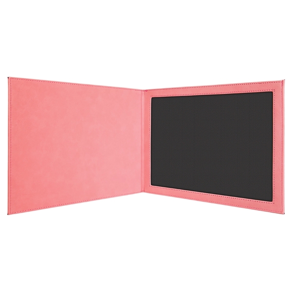 Pink Leatherette Certificate Holder - Pink Leatherette Certificate Holder - Image 3 of 3