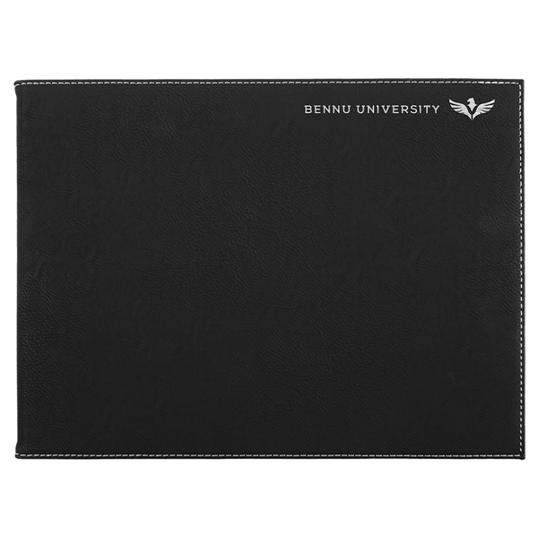 Black/Silver Leatherette Certificate Holder - Black/Silver Leatherette Certificate Holder - Image 0 of 3