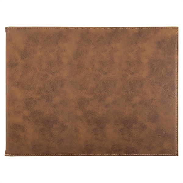 Leatherette Rustic/Gold Certificate Holder - Leatherette Rustic/Gold Certificate Holder - Image 2 of 3