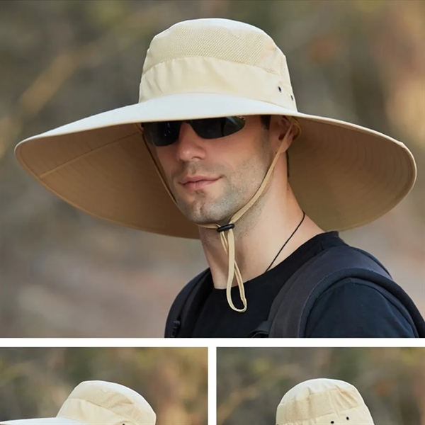 Breathable Boonie Adjustable Sun Hat With Uv Protection - Breathable Boonie Adjustable Sun Hat With Uv Protection - Image 1 of 4