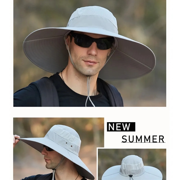 Breathable Boonie Adjustable Sun Hat With Uv Protection - Breathable Boonie Adjustable Sun Hat With Uv Protection - Image 4 of 4