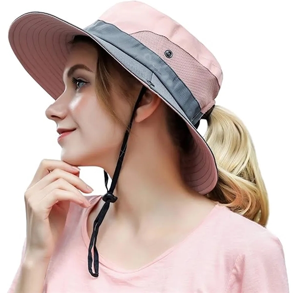 Summer Sun Hat Outdoor Uv Protection Foldable Wide Brim - Summer Sun Hat Outdoor Uv Protection Foldable Wide Brim - Image 3 of 4