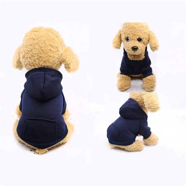 Winter Pet Hoodie Coat Small Dog Jacket With Pocket - Winter Pet Hoodie Coat Small Dog Jacket With Pocket - Image 3 of 6