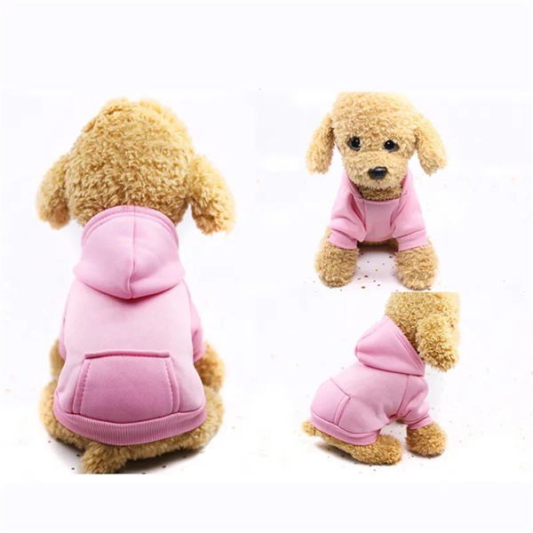 Winter Pet Hoodie Coat Small Dog Jacket With Pocket - Winter Pet Hoodie Coat Small Dog Jacket With Pocket - Image 4 of 6