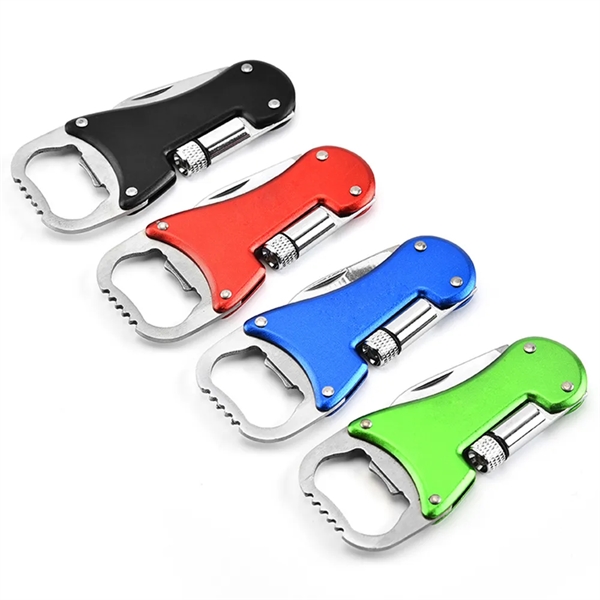 Keychain Multitool  Bottle Opener with Knife - Keychain Multitool  Bottle Opener with Knife - Image 1 of 4