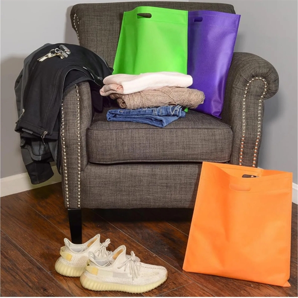 Birthday Goodie Party Favor Goody Bags Cutout Handle Tote - Birthday Goodie Party Favor Goody Bags Cutout Handle Tote - Image 1 of 3