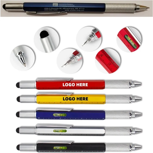 6 in 1 Multi Function Tech Tool Pen - 6 in 1 Multi Function Tech Tool Pen - Image 0 of 2