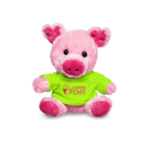 7" Plush Pig With T-Shirt - 7" Plush Pig With T-Shirt - Image 10 of 44