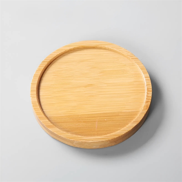 Natural Bamboo Wood Coasters - Natural Bamboo Wood Coasters - Image 1 of 6