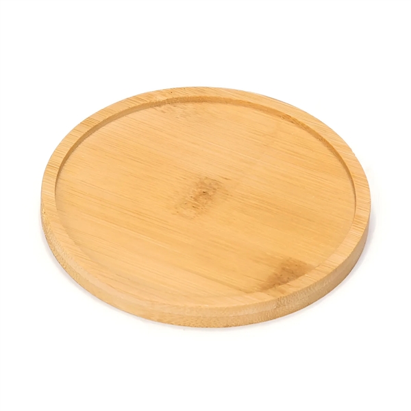 Natural Bamboo Wood Coasters - Natural Bamboo Wood Coasters - Image 6 of 6