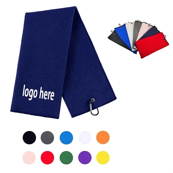 Microfiber Waffle Golf Towel - Microfiber Waffle Golf Towel - Image 0 of 3