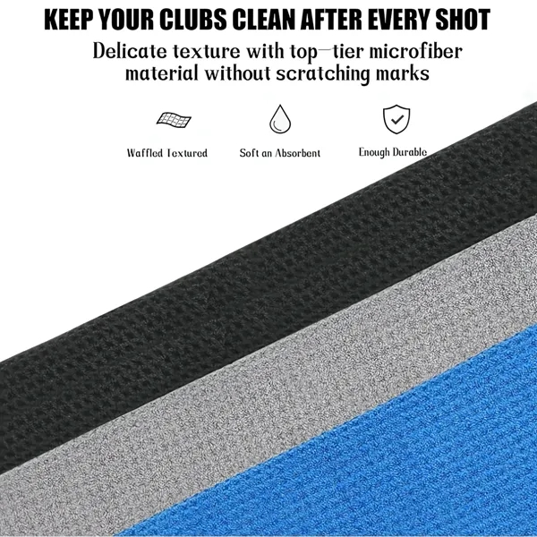 Microfiber Waffle Golf Towel - Microfiber Waffle Golf Towel - Image 1 of 3