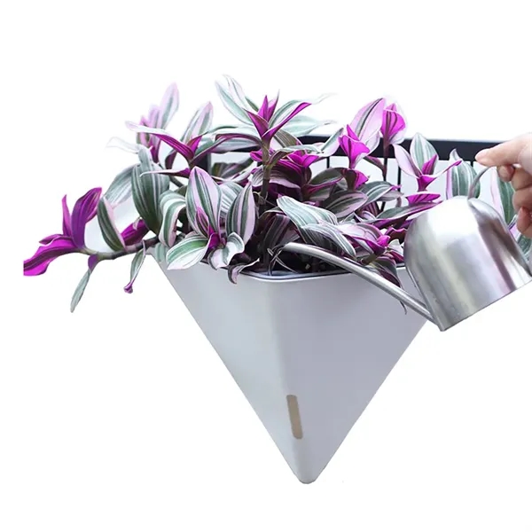 Indoor Decorative Flowerpot Wall Hanging Triangle Vase - Indoor Decorative Flowerpot Wall Hanging Triangle Vase - Image 1 of 5