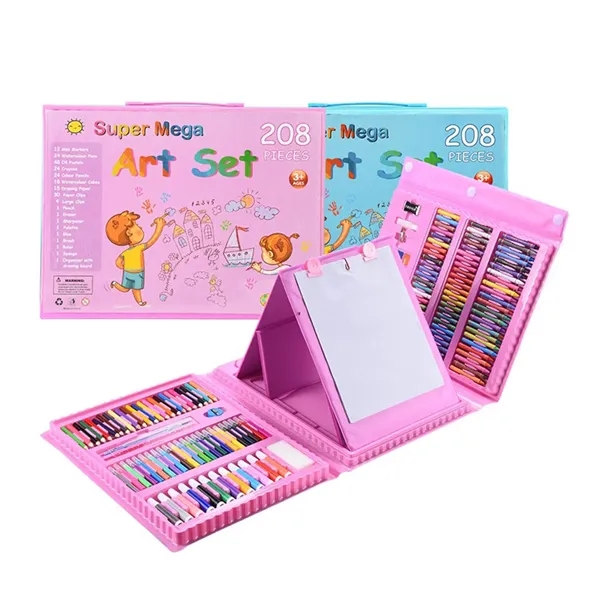 208pcs Paintbrush Set Children's Art Painting Stationery - 208pcs Paintbrush Set Children's Art Painting Stationery - Image 3 of 5