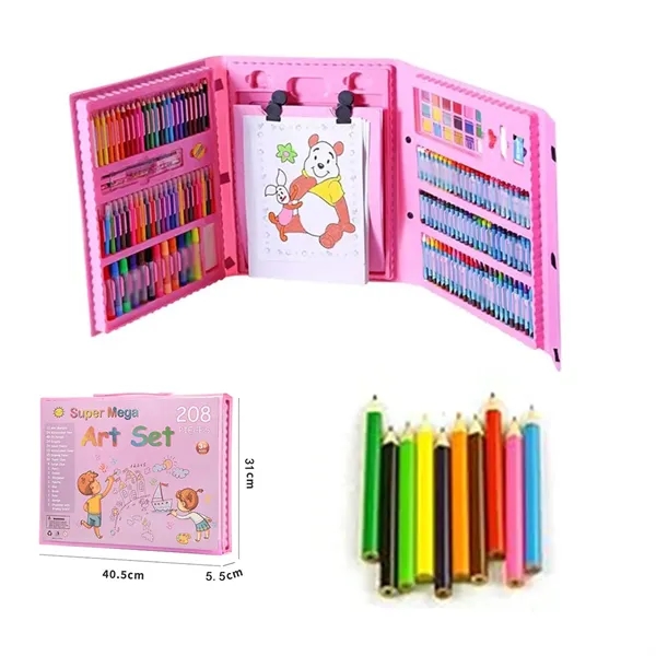 208pcs Paintbrush Set Children's Art Painting Stationery - 208pcs Paintbrush Set Children's Art Painting Stationery - Image 4 of 5