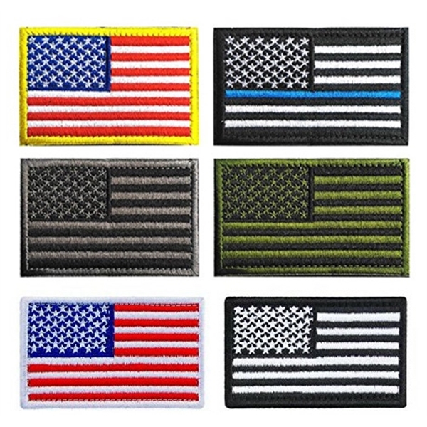 American Flag Embroidered Patch - American Flag Embroidered Patch - Image 1 of 8