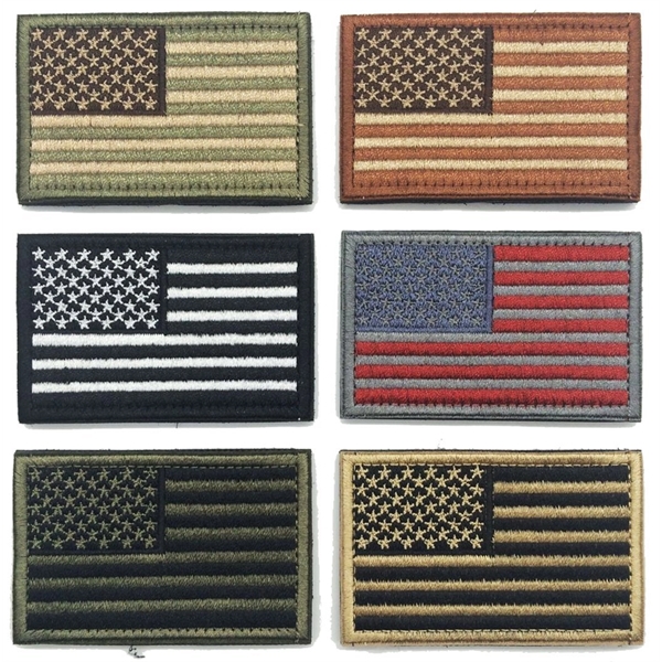 American Flag Embroidered Patch - American Flag Embroidered Patch - Image 2 of 8