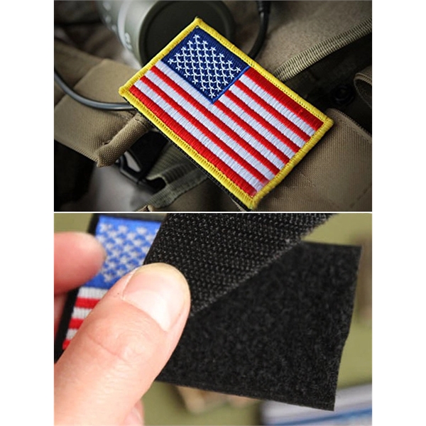 American Flag Embroidered Patch - American Flag Embroidered Patch - Image 5 of 8