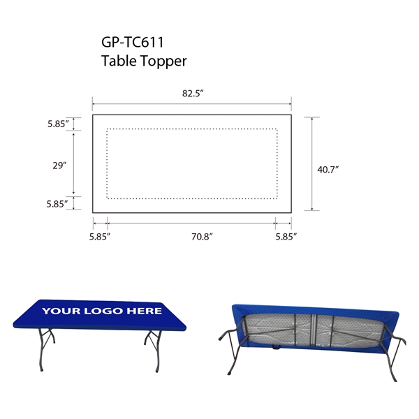 6' Table Topper - 6' Table Topper - Image 3 of 4