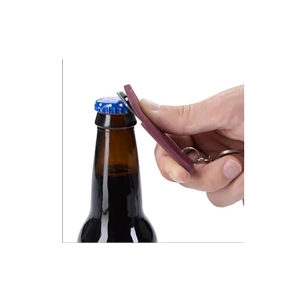 Stainless Steel Bottle Opener With Key Chain - Stainless Steel Bottle Opener With Key Chain - Image 5 of 6