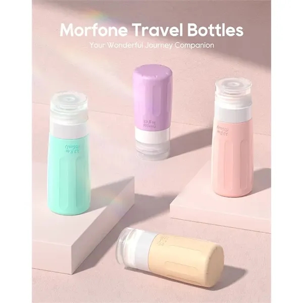 16 Pack Silicone Travel Bottles Set for Toiletries - 16 Pack Silicone Travel Bottles Set for Toiletries - Image 4 of 5