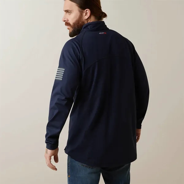 Ariat FR COMBAT STRETCH PATRIOT 1/4 ZIP LS WRK SHRT - Ariat FR COMBAT STRETCH PATRIOT 1/4 ZIP LS WRK SHRT - Image 1 of 1