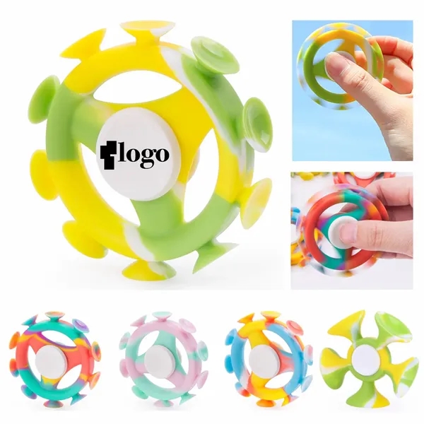 Silicone Fidget Spinners Toy With Suction Cup - Silicone Fidget Spinners Toy With Suction Cup - Image 0 of 10