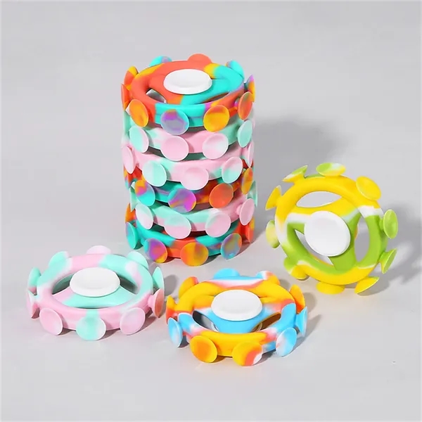 Silicone Fidget Spinners Toy With Suction Cup - Silicone Fidget Spinners Toy With Suction Cup - Image 5 of 10